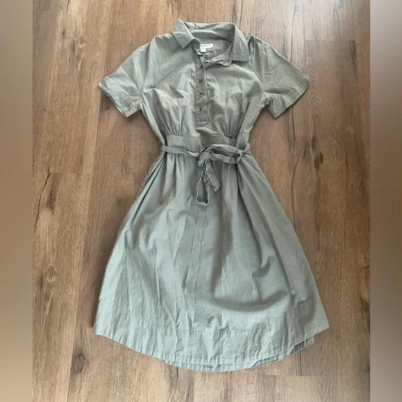 Isaac Mizrahi | Dresses | Isaac Mizrahi For Target Womens Dress Belted Green  0 Cotton Size 12 | Poshmark